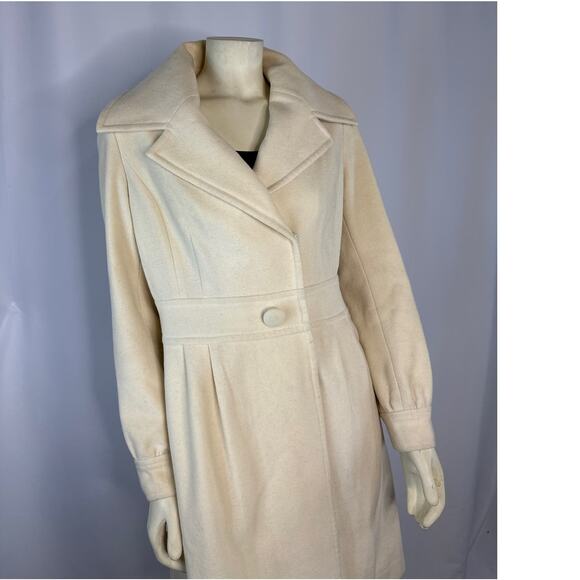 Retro Halogen fitted cream peacoat size medium - Picture 3 of 16